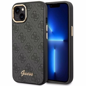 Guess GUHCP14MHG4SHK iPhone 14 Plus 6.7" чёрный/чёрный жёсткий чехол 4G Vintage Gold Logo
