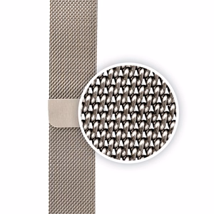Crong Milano Steel roostevabast terasest rihm Apple Watch 44 / 45 / 46 / 49 mm, šampanjavärvi