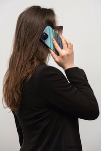 Ümbris jaoks iPhone 15 PLUS Forcell F-Protect Mirage compatible with Magsafe jade marble