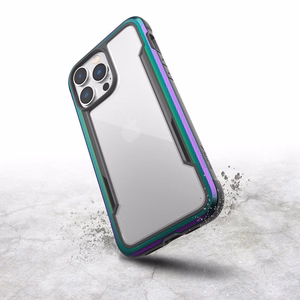 X-Doria Raptic Shield ümbris seadmele iPhone 14 Pro Max, alumiiniumist, läbinud 3 m kukkumiskatse, sillerdav