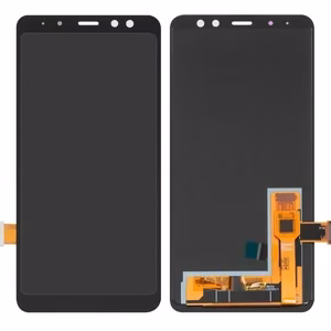 LCD экран Samsung A530 A8 (2018) с тачскрином чёрный OLED (реальный размер)