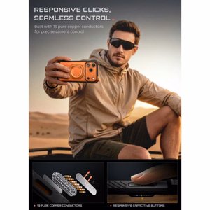Supcase UB Grip Mag MagSafe ümbris iPhone 18 Pro / 17 Pro – oranž