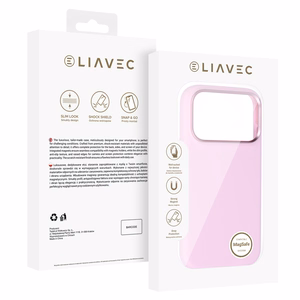Liavec Silky ümbris metallist kaameraraamiga mudelile iPhone 18 Pro Max/17 Pro Max, roosa