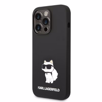 Karl Lagerfeld Silicone Choupette ümbris jaoks iPhone 14 Pro Max - must