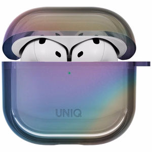 Чехол Uniq Iridescia AirPods 4 Hang - голографический мультицвет