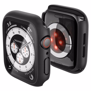 Spigen Thin Fit 360 ümbris mudelile Apple Watch 44 mm – must