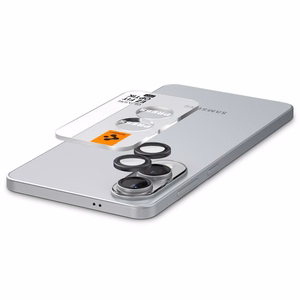 Spigen Optik Pro GLAS.TR "Ez Fit" 2-pack Camera Cover jaoks Samsung Galaxy S25 Edge - Must