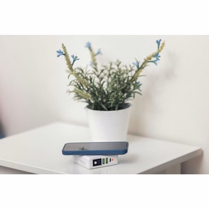 Multifunction laadija Forcell F-Energy 4in1 2 x USB A + USB C 15W + akupank 8000mAh + juhtmevaba charging valge