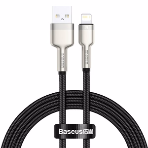 USB cable jaoks Lightning Baseus Cafule, 2.4A, 1m (must)