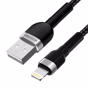 Wozinsky WNBAL1 кабель USB-A Lightning 2.4A 1м - чёрный
