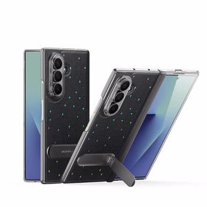 Dux Ducis Stex Ümbris jaoks Samsung Galaxy Z Fold 7 koos 360° Alus - must