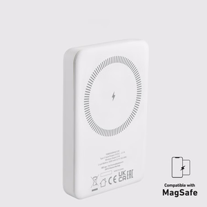Powerbank SBS TEBB5000MAG1CW 5000 mAh USB-C, MagSafe ühilduv - valge