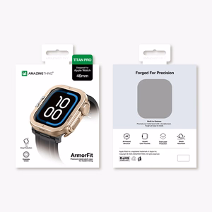 AmazingThing Titan Pro Metal Ümbris jaoks Apple Watch 11 46mm Aluminum - Gold
