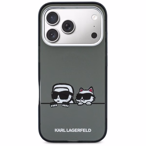 Karl Lagerfeld IML Karl & Choupette Peekaboo Logo MagSafe Ümbris for iPhone 17 Pro Max - must