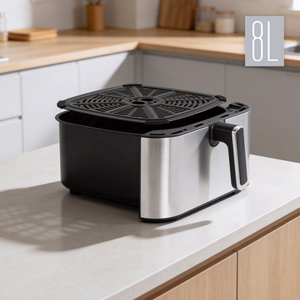 TEESA DIGITAL AIR FRYER XXL kuumaõhufritüür, 8 l, 1700 W, suur anum, programmid, soojashoidmine