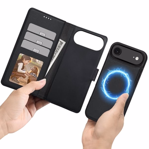 Tech-Protect Wallet MagSafe Ümbris jaoks iPhone 17 Air - Matt Must