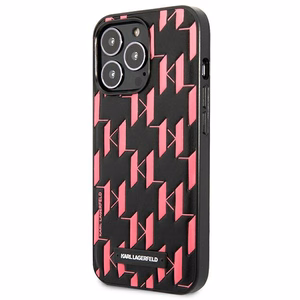 Karl Lagerfeld Monogram Plaque iPhone 13 Pro Max 6.7" Ümbris - roosa
