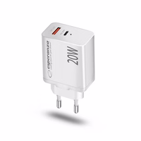 Esperanza EZC105W mains charger 20W valge