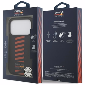 RED BULL ümbris jaoks IPHONE 17 Pro compatible with MagSafe RBHMP17L24PUDSRV (Meshed PU W/ Powerbar) tumesinine