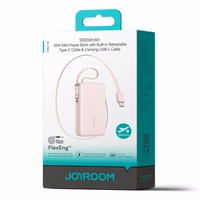 Akupank Joyroom "JR-PR2L" roosa 10000mAh (35W)