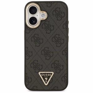 GUESS ümbris jaoks IPHONE 17 compatible with MagSafe GUHMP17SP4GTDGMK (4G PU W/ Triangle Logo) kuldne must
