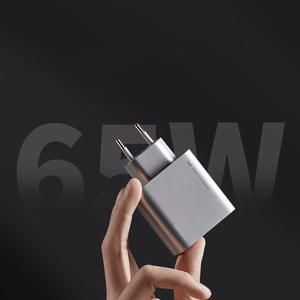 Cuktech 65W GaN 2xUSB-C 1xUSB-A Wall Laadija - Hall