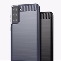 Carbon Case Paindlik kate TPU ümbris Samsung Galaxy S21+ 5G (S21 Plus 5G) sinine