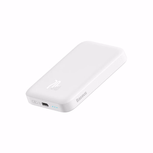 Baseus Magnetic Mini Air PPCXM06A 6000mAh 20W energiapank koos Simple seeria USB-C kaabliga - valge