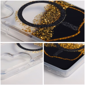 MagSafe'iga ühilduv Golden ümbris Samsung S26 ULTRA, must