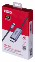 Unitek USB-C DisplayPort 1.4 adapter 8K@60Hz 1.8m