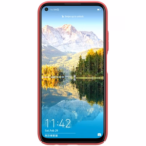 Nillkin Super Frosted Shield ümbris seadmele Huawei P40 Lite / Nova 7i / Nova 6 SE, erkpunane