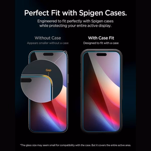 Spigen Glas.tR EZ Fit Pro HD AC privaatsusfiltriga karastatud kaitseklaas mudelile iPhone 18 Pro Max
