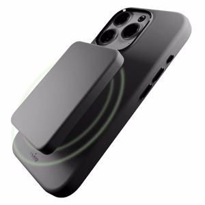 Силиконовый чехол Puro Icon Mag Pro MagSafe для iPhone 16 Pro - тёмно-серый