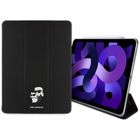 Karl Lagerfeld Saffiano Magnetic Karl & Choupette iPad Air 13" 2024 Book Cover Ümbris - must