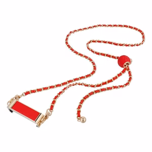 Chain / Rope with Hoidja GLAMOUR fit all models 80mm max width punane