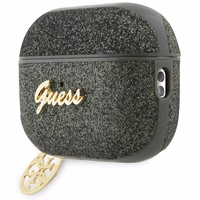 Guess GUAP2GLGSHA AirPods Pro 2 cover roheline/kaki Glitter Flake 4G Charm
