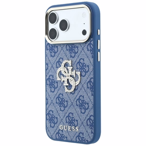 Guess 4G & Big Strass Logo ümbris iPhone 18 Pro / 17 Pro jaoks, sinine