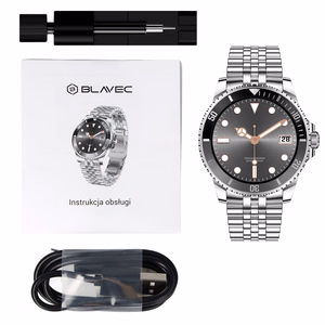Blavec Smartwatch M-02 Business AMOLED Full Touch Voice Call (SWM02-S) silver