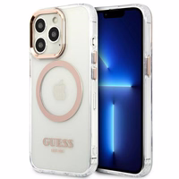 Guess GUHMP13XHTRMD iPhone 13 Pro Max 6.7 "kuldne / kuldne hard ümbris Metal Outline Magsafe