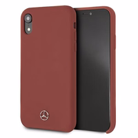 Mercedes Silicone Line iPhone Xr ümbris - punane