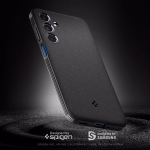 Spigen Essential SandBlast Ümbris jaoks Samsung Galaxy M35 5G - Must
