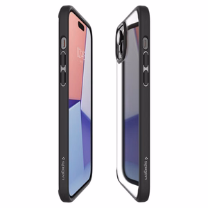SPIGEN ümbris ULTRA HYBRID jaoks IPHONE 15 Plus matte must