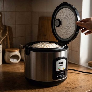 Mesko MS 6411 – riisikeetja, 1000 W, 1,5 l, roostevaba teras/must