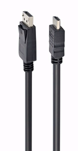 Gembird CC-DP-HDMI-3M DisplayPort HDMI kaabel (mitte kahesuunaline), 3m, must