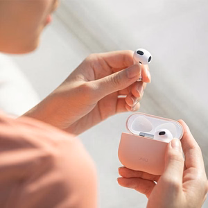 Uniq Lino Silikoonist ümbris AirPods 3 jaoks - hall