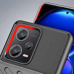 Thunder Ümbris ümbris jaoks Xiaomi Redmi Note 12 Pro+ silicone armor ümbris must