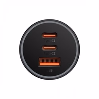 Autolaadija Baseus "Golden Contactor Pro" hall 65W (2xPD / 1xQC3.0)