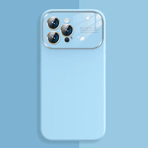 Soft Silicone Lens Ümbris jaoks Iphone 14 Pro Max light sinine