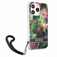 Guess GUHCP13LHFLSB iPhone 13 Pro / 13 6.1" sinine/sinine kõvakaaneline lillerihm
