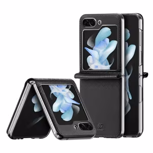 Dux Ducis Bril leather ümbris jaoks Samsung Galaxy Z Flip 5 5G - must
